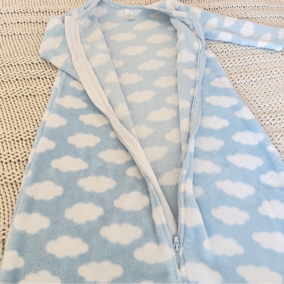 Hudson Baby Unisex Cloud Print Plush Sleeping Bag, Sack, Blanket 18-24 Months - Picture 3 of 4